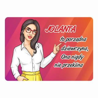 Magnes śmieszny z imieniem JOLA | Bazarek-Deco