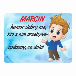 Magnes śmieszny z imieniem MARCIN | Bazarek-Deco