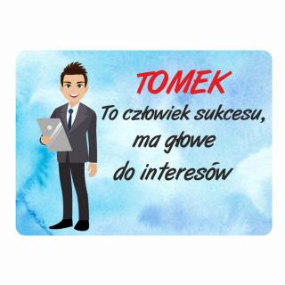 Magnes śmieszny z imieniem TOMEK | Bazarek-Deco