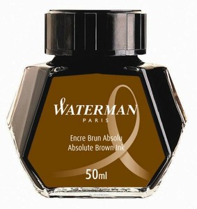 Pióra wieczne ATRAMENT Waterman HAVANA/ABSOLUTE BROWN - brąz 50 ml Jakość za rozsądną cenę