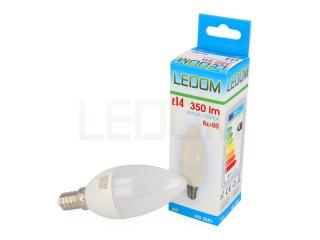 żarówka led ledom e14 4w 230v świeca biała ciepła