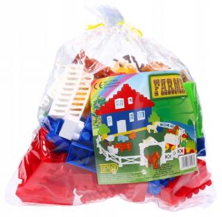 Klocki Diplo Farma 120 el. – zestaw edukacyjny ze zwierzętami