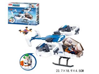 Klocki Sluban B0823 helikopter policyjny 161el. Klocki Sluban helikopter policja B0823