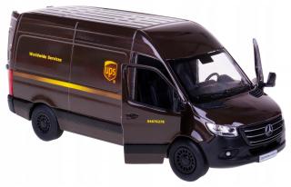 Samochód metalowy Mercedes UPS otwierane drzwi 8842