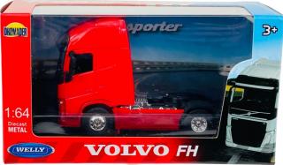 Zabawka model metalowy Welly tir Volvo FH czerwony 8027