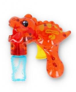 Zabawka pistolet na bańki mydlane dla chłopców dinozaur 3072