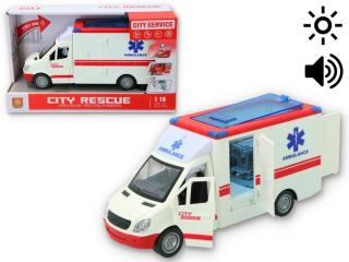 Zabawka samochód pogotowie ambulans na baterie światło dźwięk 8887