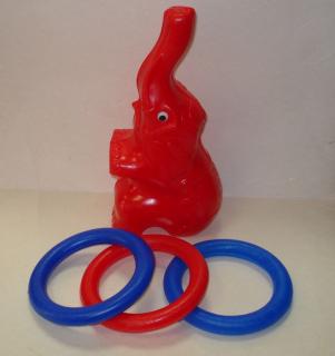 Zabawka słonik Dambo z kółkami czerwony NINA