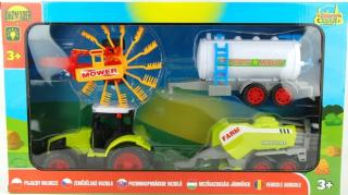 Zestaw rolniczy traktor z trzema maszynami rolniczymi 5191
