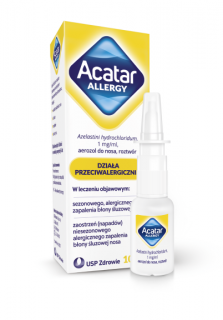 Acatar Allergy, 1 mg/ml, aerozol do nosa, 10 ml (data ważności 31.05.2025)