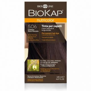 BIOKAP NUTRICOLOR 5.06 Muszkatołowy Brąz, 140 ml