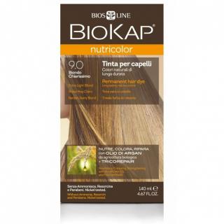 BIOKAP NUTRICOLOR 9.0 Bardzo Jasny Blond, 140 ml