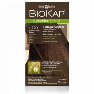 BIOKAP NUTRICOLOR DELICATO 6.06 Ciemny Blond, 140 ml