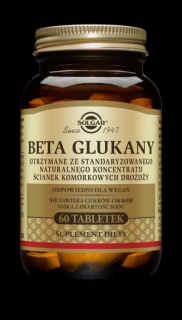 SOLGAR Beta Glukany, 60 tabletek