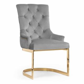 Ekskluzywne złote  krzesło Glamour Maron   / wybór tkanin