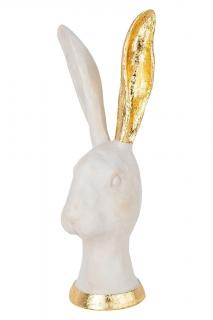 Figurka zając dekoracyjna KARE BUNNY GOLD wys. 29 cm.