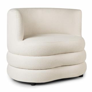 Fotel nowoczesny w stylu Japandi Glam / WYBÓR TKANIN
