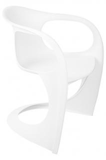Futurystyczne krzesło z  polipropylenu białe Manta