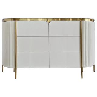 Komoda z szufladami GLAMOUR  jasny krem złota Bonna  szer. 160 cm