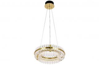 Kryształowa lampa złota Glamour RING /SATURNUS 47 DUO  - LED