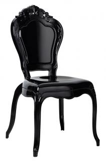 Krzesło czarne  KING  - poliwęglan