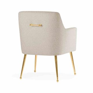 Krzesło Glamour złote z rączką Amadeo / Gr. tkanin I