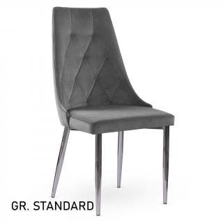 Krzesło LOREN  grupa standard / srebrne nogi