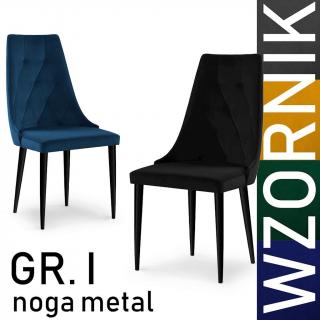 Krzesło LOREN  wzornik gr. I / metal
