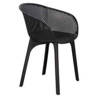 Krzesło ogrodowe Dacun czarne