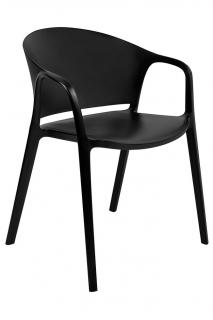 Krzesło  plastikowe z polipropylenu czarne Camel