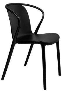 Krzesło plastikowe z polipropylenu czarne SPARKS