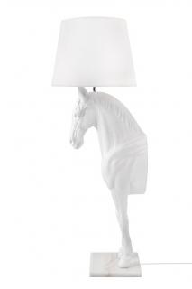 Lampa Koń podłogowa  HORSE STAND biała 120 wys.