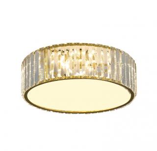 Lampa sufitowa złota kryształowa Plafon CROWN FI 50 cm