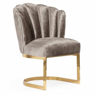 Luksusowe złote krzesło Glamour Shely / wybór tkanin