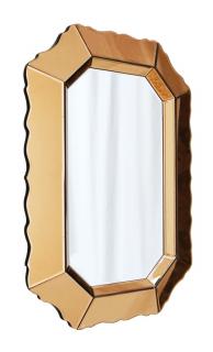 Lustro w złotej szklanej ramie  Mirano Glamour