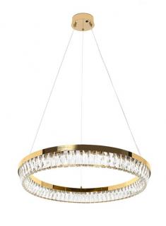 MOOSEE Lampa Wisząca SAVOY 60 Złota – Nowoczesny Żyrandol Kryształowy