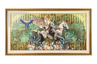 Nowoczesny obraz do salonu  PEGASUS PARADISE 266x148 cm King Home