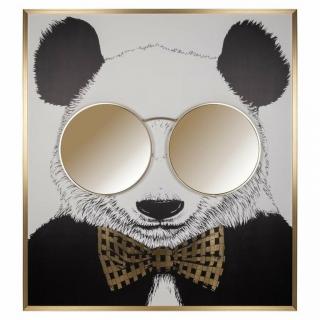 Nowoczesny obraz do salonu SHINY PANDA 130x118cm  RICHMOND