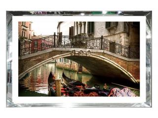 Obraz w lustrzanej ramie Wenecja  60x80 cm