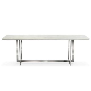 Stół biało srebrny / marmur syntetyk/ Ramona/ 180 x 90