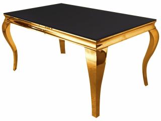 Stół ESTILLO GLAMUR II BLACK  GOLD 150 x 90