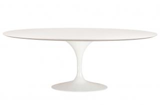 Stół owalny biały TULIP ELLIPSE 200 x 120