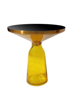 Stolik szklany Butelka  Bottle Table żółty 50/53