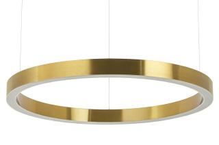 Złota lampa wisząca RING 80  - LED, stal polerowana