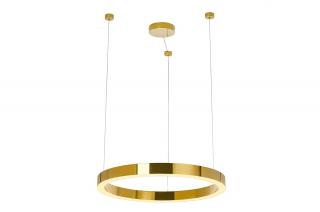 Złota lampa wisząca RING  LUXURY 50 złota - LED, chromowane złoto