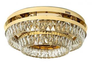 Żyrandol kryształowy złoty / plafon SAVOY 2 MOOSEE 58cm.