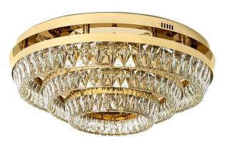 Żyrandol kryształowy złoty / plafon SAVOY 3 MOOSEE 80cm.