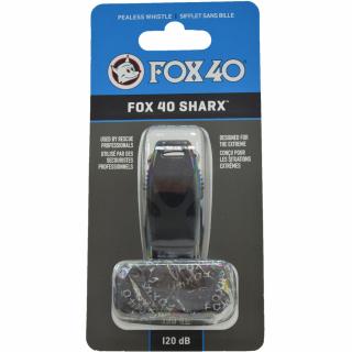 Gwizdek Fox 40 Sharx czarny ze sznurkiem 8703-2008