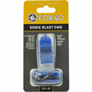 Gwizdek Fox 40 Sonik Blast CMG niebieski ze sznurkiem 9203-0508