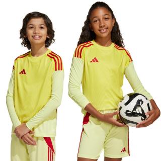 Koszulka bramkarska dla dzieci adidas Tiro 25 Competition Long Sleeve Jersey żółto-czerwona KJN2020